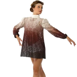Alexandra Burgundy Lace Dress
