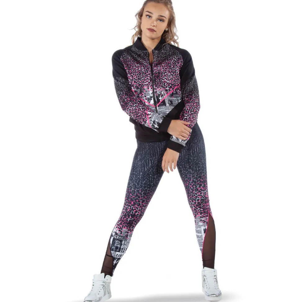 Alexandra Cheetah Newspaper Mesh Legging