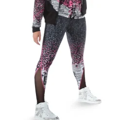 Alexandra Cheetah Newspaper Mesh Legging