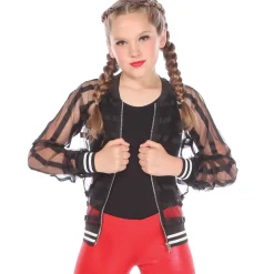 Alexandra Girls Mesh Stripe Jacket