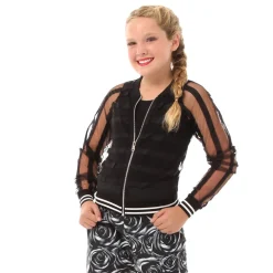 Alexandra Girls Mesh Stripe Jacket