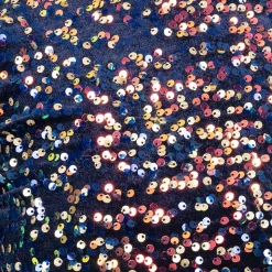 Alexandra Iridescent Sequin Mesh Long Sleeve Biketard