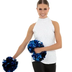 Alexandra Mock Neck Sequin Tank