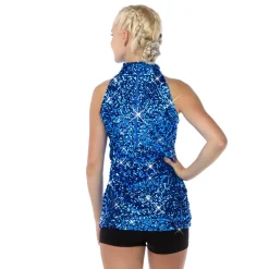 Alexandra Mock Neck Sequin Tank