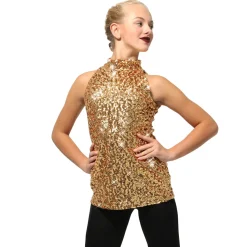 Alexandra Mock Neck Sequin Tank