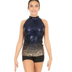 Alexandra Ombre Mock Neck Tank
