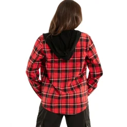 Alexandra Plaid Shirt w/ Hoodie