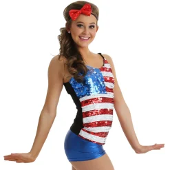Alexandra Sequin USA Tank