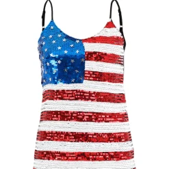 Alexandra Sequin USA Tank