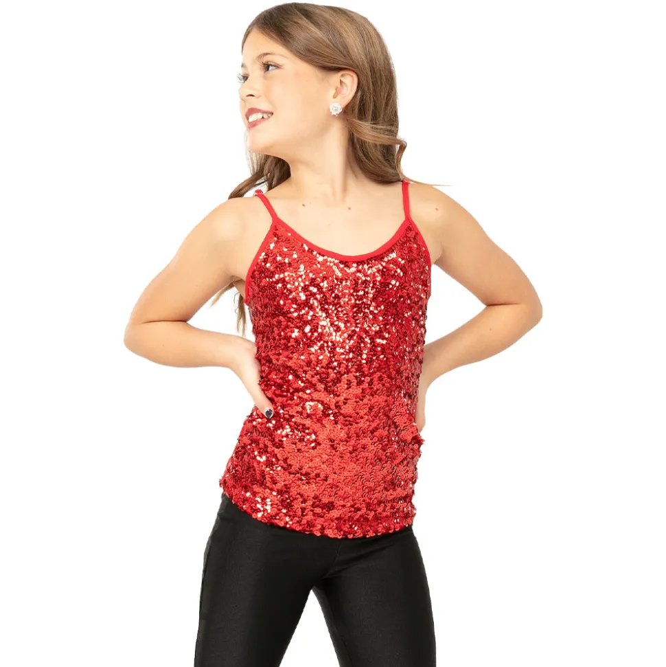 Alexandra Youth Sequin Camisole Tank