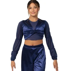 Billow Sleeve Twist Midi Top