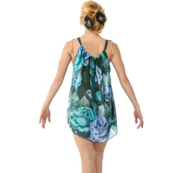 Blue Vintage Roses Boxy Dress