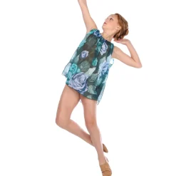 Blue Vintage Roses Boxy Dress
