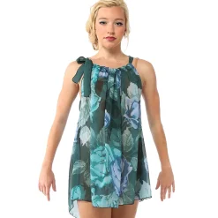 Blue Vintage Roses Boxy Dress