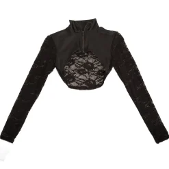Body Wrapper Lace Crop Jacket