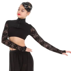 Body Wrapper Lace Crop Jacket