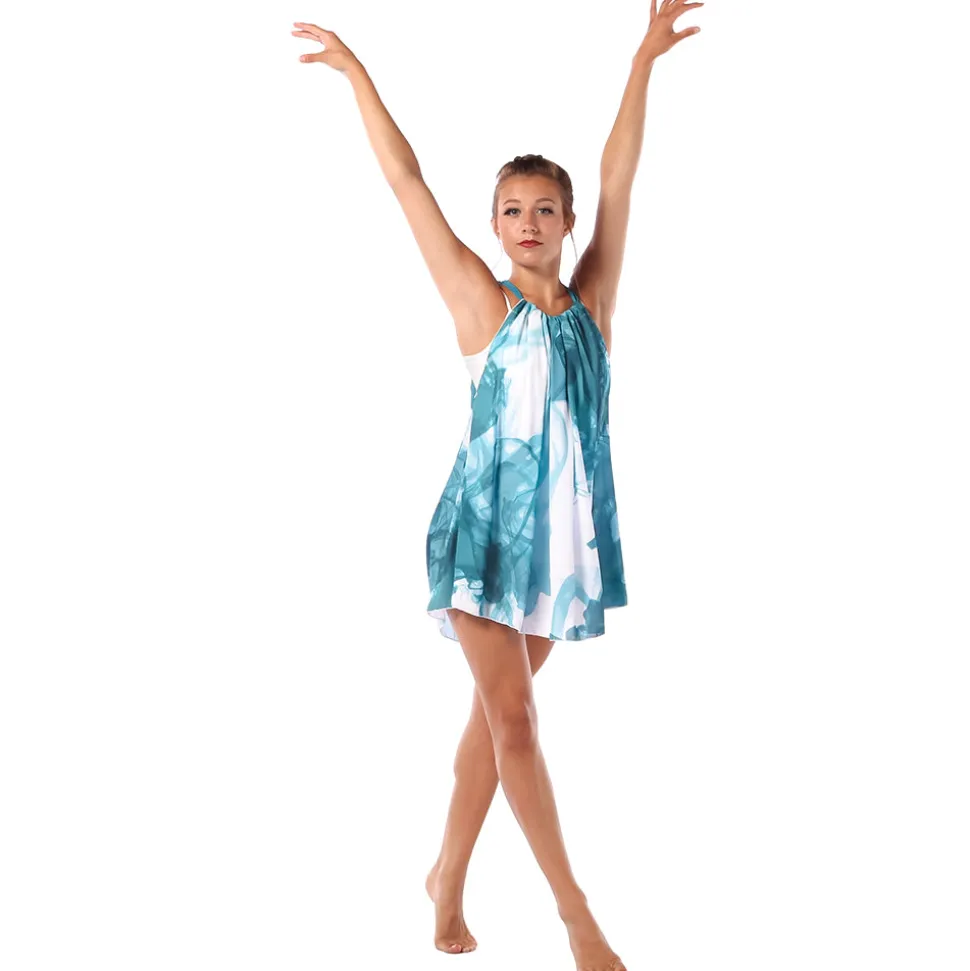 Boxy Drawstring Ink Dress