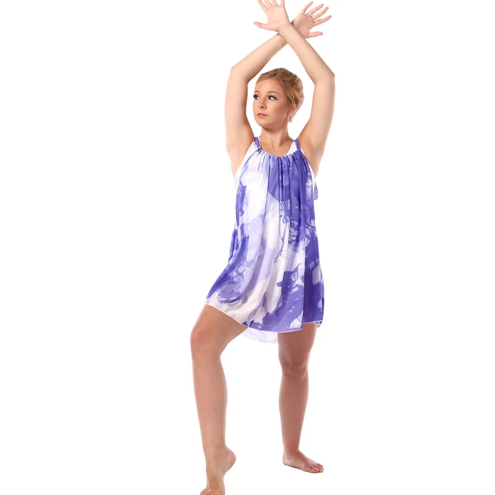 Boxy Drawstring Ink Dress