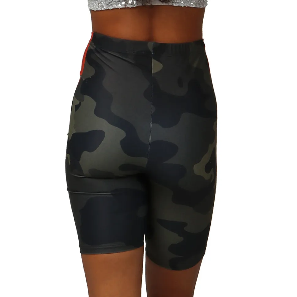 Camo High Waist Biker Shorts