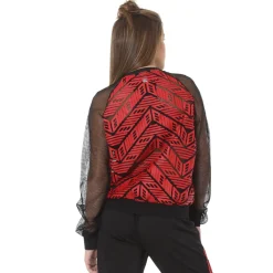 Chevron Pleather Bomber Jacket