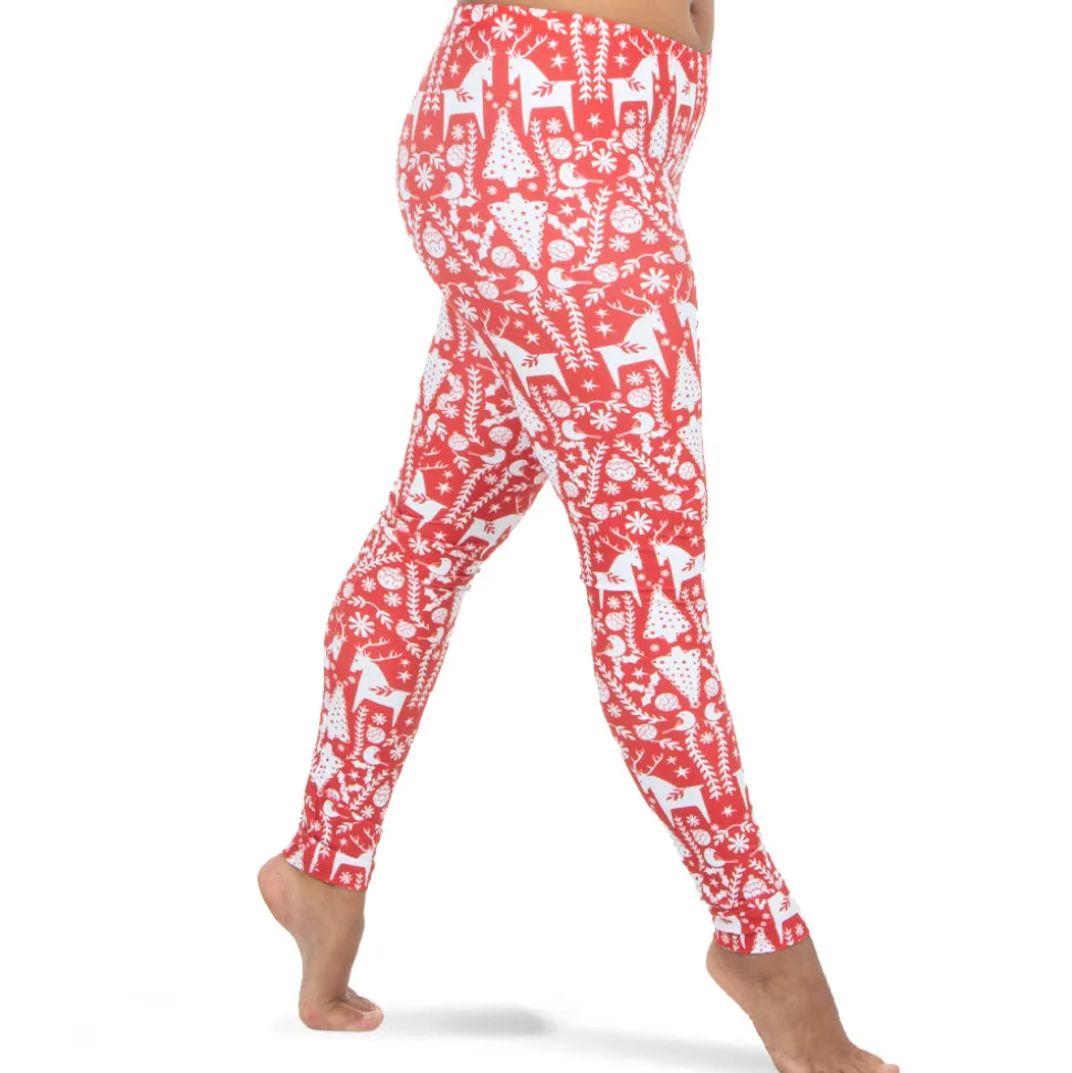 Christmas Adult Leggings Fairisle
