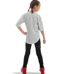 Classic Pinstripe Baseball Jersey