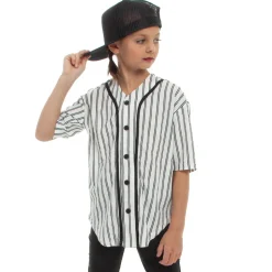 Classic Pinstripe Baseball Jersey