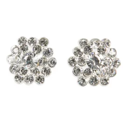 Clip Clear Rhinestone Earring