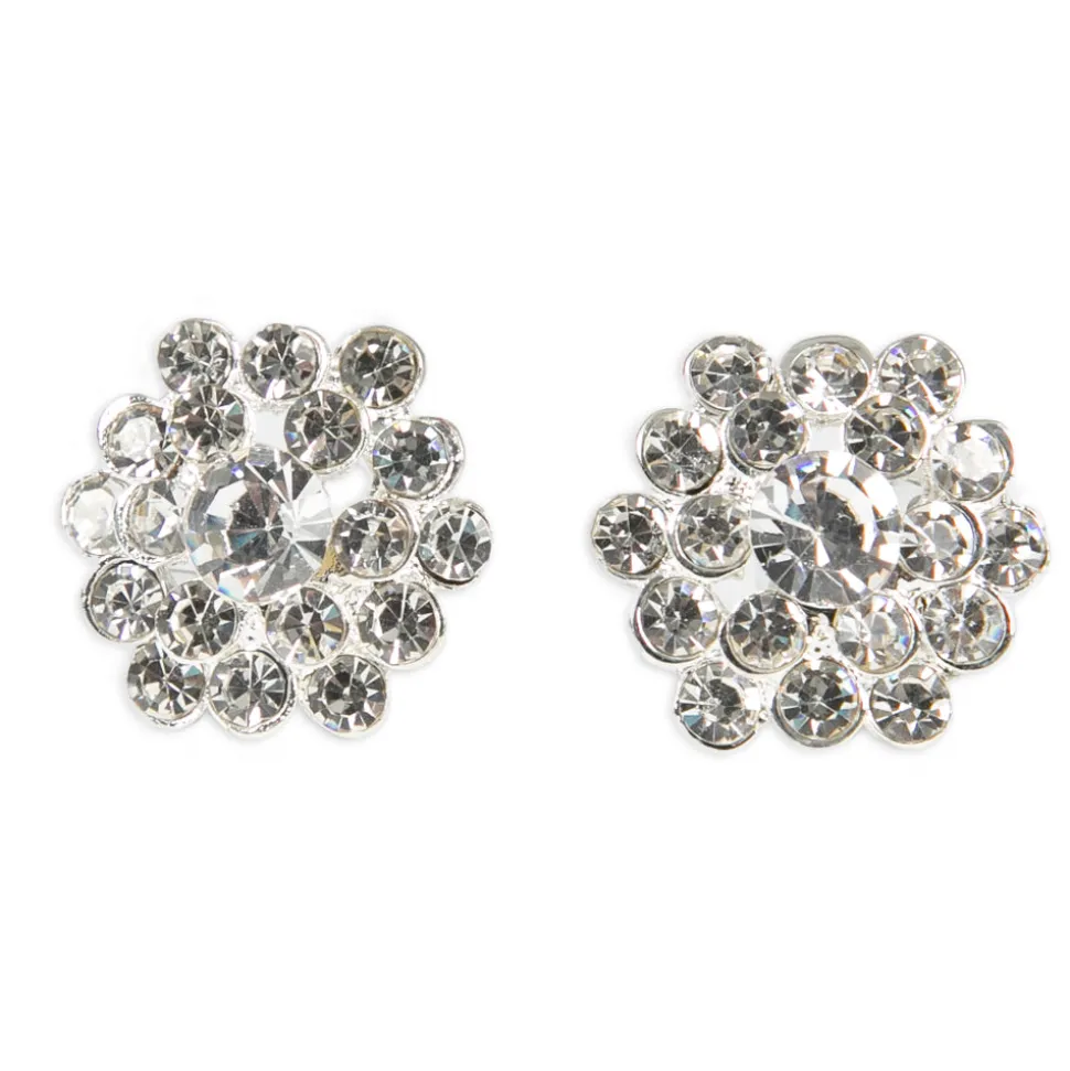 Clip Clear Rhinestone Earring