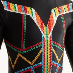 Come Alive Long Sleeve Rhinestoned Leotard