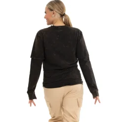 Confused Distressed Long Sleeve