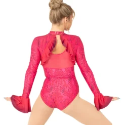 Damask Long Sleeve Leotard