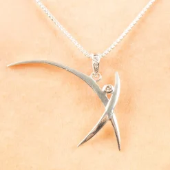 Diamond JFK Pendant with 18