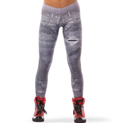 Distressed Denim Legging