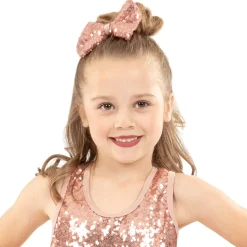 Dusty Pink Sequin Bow