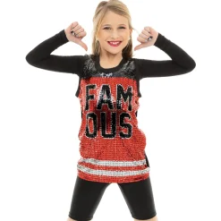 Famous Sequin Basketball Jersey