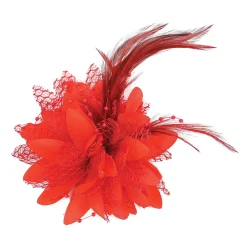 Feather Flower Clip
