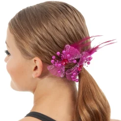 Flower Beaded Hair Clips- 2 Pack