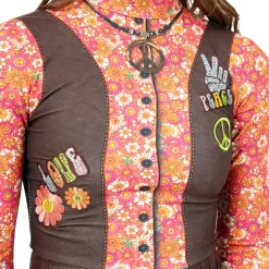 Flower Power Hippie 70s Biketard