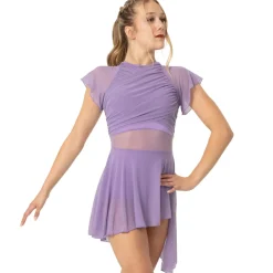 Flutter Sleeve Skirted Leotard