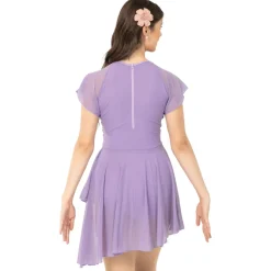Flutter Sleeve Skirted Leotard