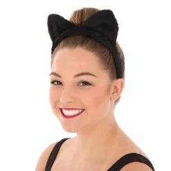Furry Cat Ears Black One Size