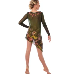 Garden of Eden Long Sleeve Mesh Dress