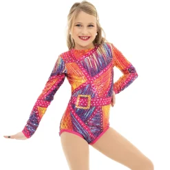 Glam Sequin Long Sleeve Leotard