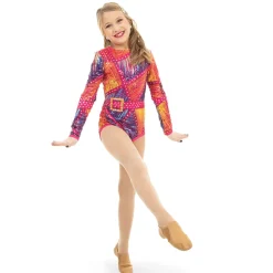 Glam Sequin Long Sleeve Leotard