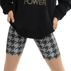 Houndstooth Foil Shorts