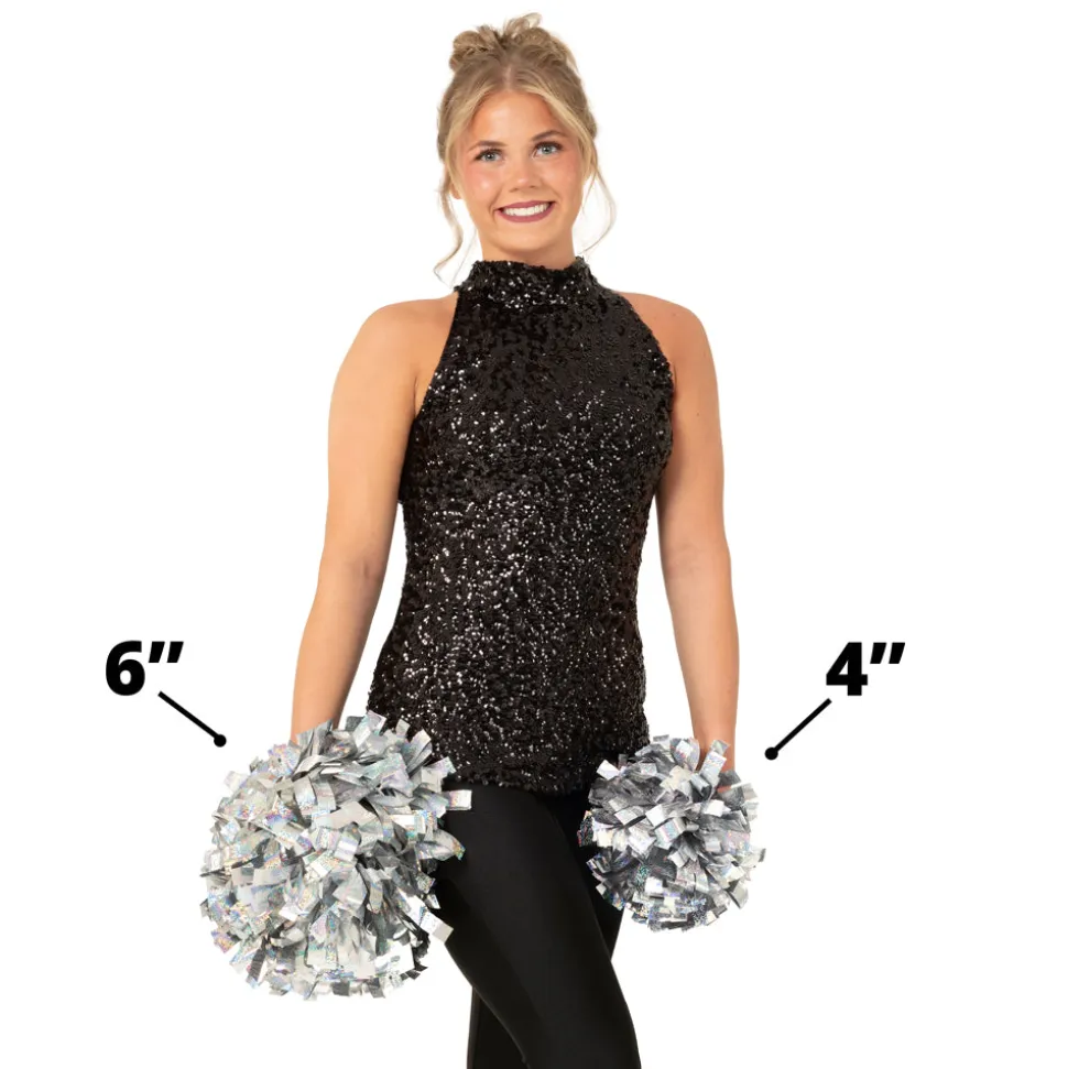 4 Inch Metallic Pom (Sold Individually)