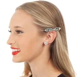 Iridescent Rhinestone Hair Clip