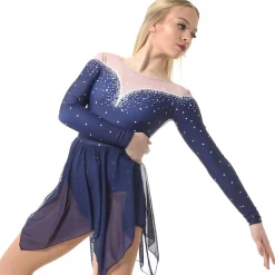 Jeweled Long Sleeve Leotard
