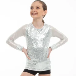 Kids Sequin Baseball Top